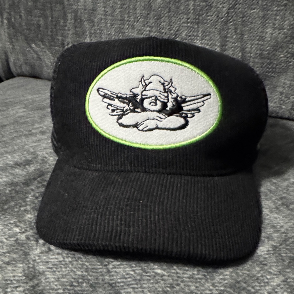 Boys Lie Black Cap with Embroidered Patch